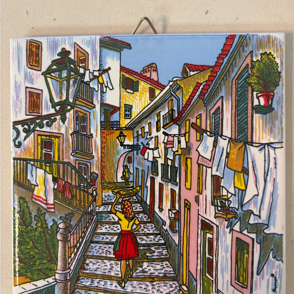 Colorful Ceramic Wall Art Tile Set from Portugal 🇵🇹 - Picture 4 of 9